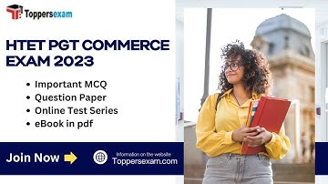 HTET PGT COMMERCE Mock Test Free 2023, Question Paper, Syllabus 2023