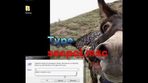 Windows 7 - Launch Local Security Policy