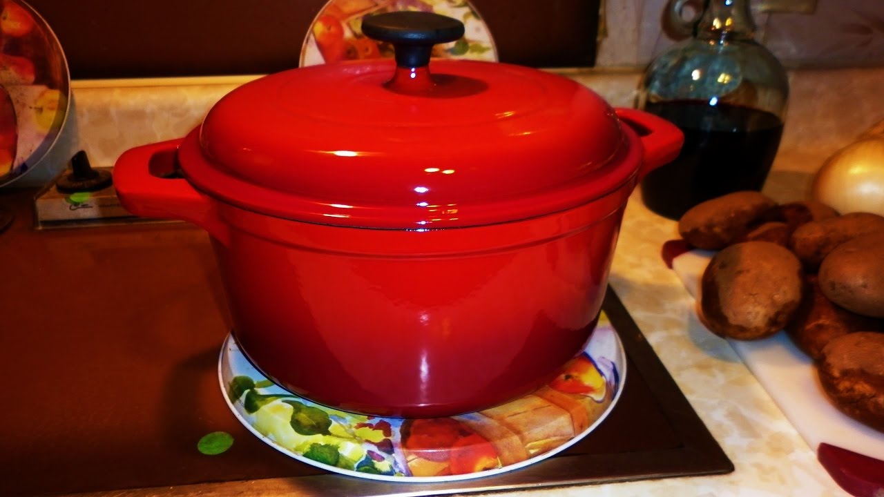 Tramontina 5.5 Quart Cast Iron Dutch Oven - Red