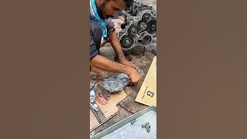 How to join fitting timing plate #isuzu #mechanic #viral #shot