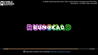 Loading Screen Mobile Legends x Lirik Lagu Rungkad | Dj Rungkad Terbaru Tiktok Viral