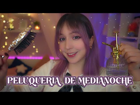 ⭐ASMR Peluquería de medianoche ✂️ Corte de pelo y relajación profunda