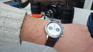 Sugess Panda mechanical chronograph watch (Seagul 1963) review