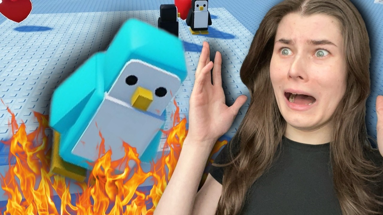 Le pingouin glisse TROP LOIN ! Roblox