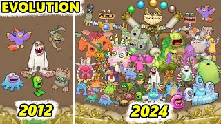 Gold Island Evolution 20122024 (My Singing Monsters)