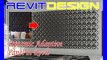 RD137. Dynamic Adaptive Panel in Revit. Pattern Based and Adaptive Family in Revit.