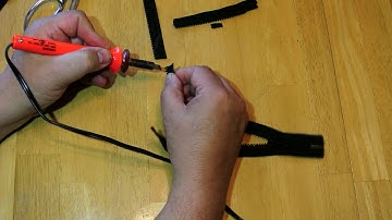 How to shorten a YKK zipper.