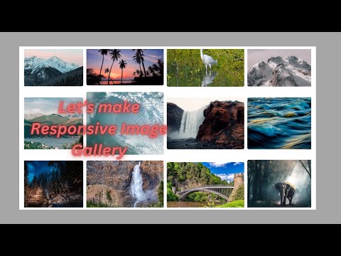 How To Make Responsive Image Gallery using HTML and CSS | HTML CSS Project