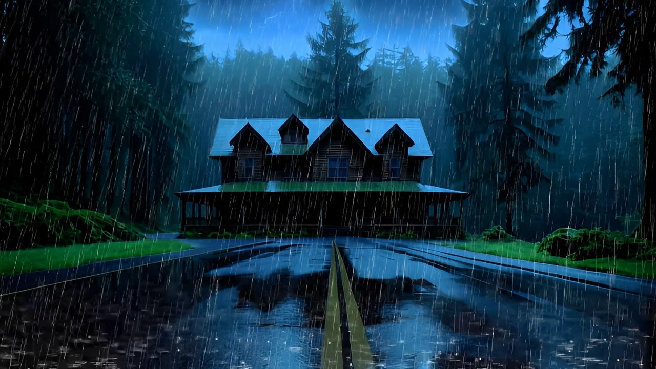 Loud Thunderstorm 😴 Soothing Rain Sounds for Sleep #10