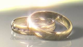 Красивый фон ЗОЛОТЫЕ КОЛЬЦА ДЛЯ СВАДЬБЫ футаж бесплатно 2018 footage free HD GOLD RINGS FOR WEDDING