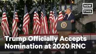 'i profoundly accept this nomination for president of the united
states' — in his more than one-hour-long historic acceptance speech
at republican nation...