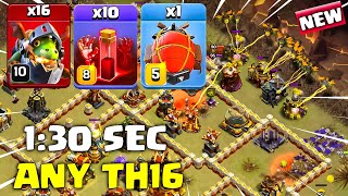 Th16 Inferno Dragon Attack Strategy with Skeleton Spell !! Best TH16 Attack in Clash of Clans