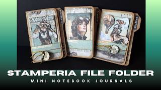 Stamperia File Folder Mini Notebook Journal