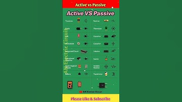 Active VS Passive Components | #shortsfeed #electricalengineering #electronic #electricalcircuit