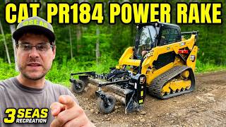 CAT PR184 Power Rake in Action | Driveway Grading Made Easy