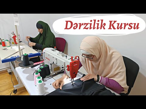 Dərzilik kursu dərs prosesindən görüntülər. Bilgi Peşə Tədris Mərkəzi