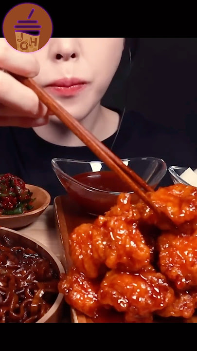 Mukbang big bites “Spicy seasoned chicken” ©️Eat with Boki