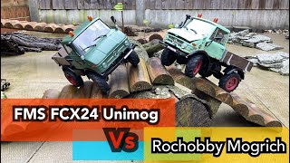 FMS FCX24 Unimog Vs Rochobby Mogrich - Can the Older Mogrich Keep Up? #fms #rc #rccrawler