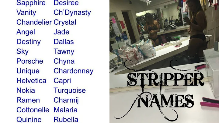 Unveiling the Secrets: 100 Stripper Names and Identities!