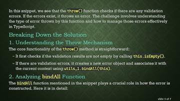 Understanding the throw Function in Express-Validator: Detecting Error Types in TypeScript