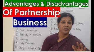 'Advantages & Disadvantage of Partnership' In BOM Subject