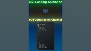 CSS Loading Animation #coding #animation #programming #htmlcss #csstutorial #css #cssanimation #html