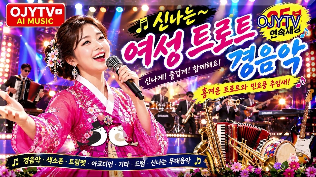 203. 신나는 경음악 & 카페 경음악 계절에 어울리는 음악 세계로 초대 합니다. #OJYTV