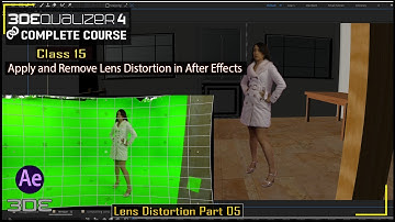 Apply and Remove Lens Distortion in Aftereffects from 3DEqualizer | 3DE Lens Distortion [Part 05]