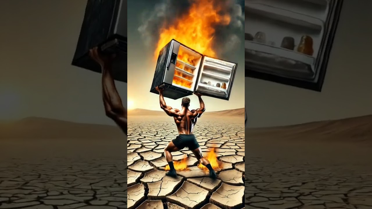 Fridge Destroyed By Men's Heat