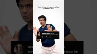 Comments on branded content | Manish Kharage #shorts