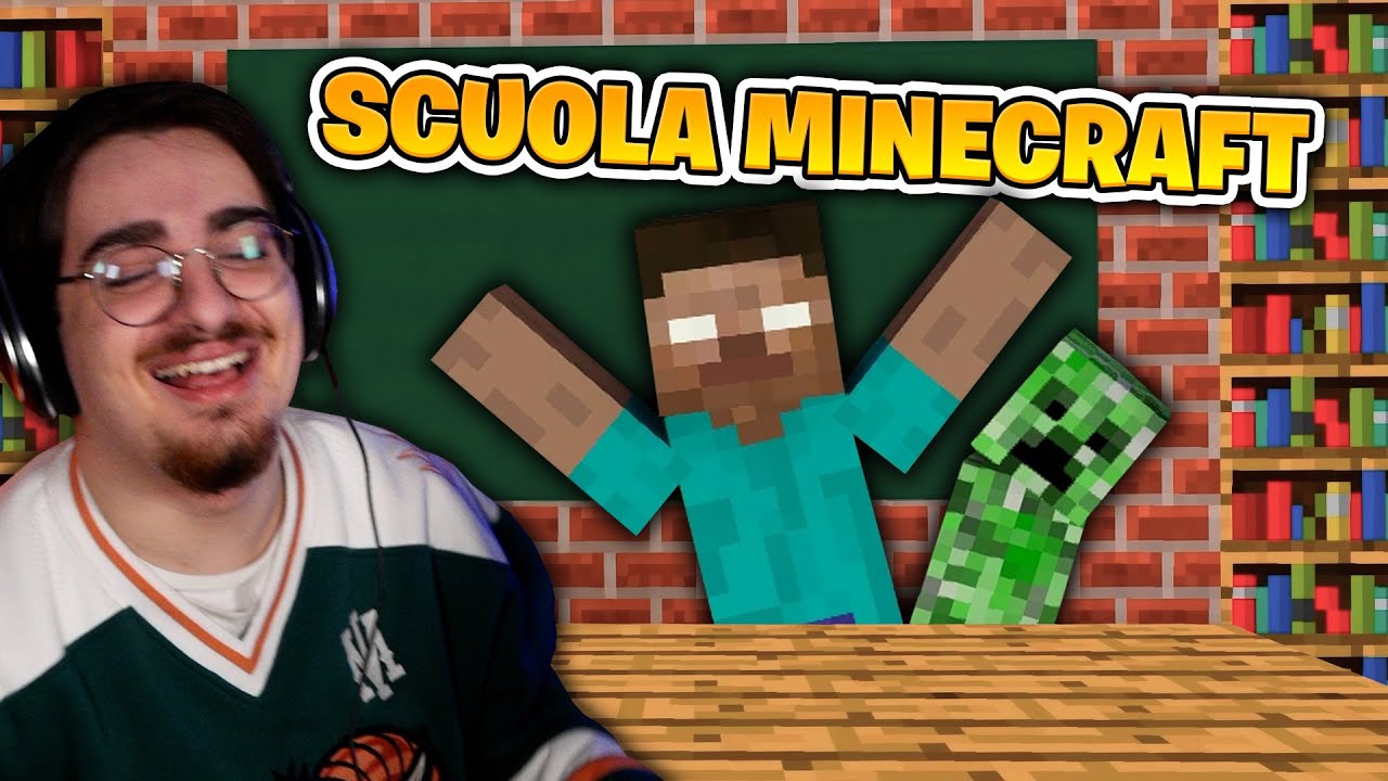 REAGISCO ALLE ANIMAZIONI DELLA MONSTER SCHOOL MINECRAFT!