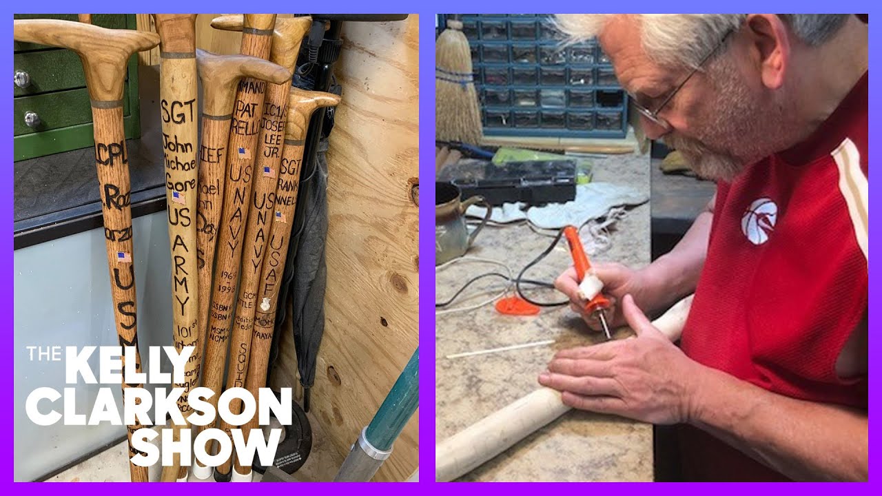 Veteran Gives Back By Making Free Custom Canes For Vets YouTube