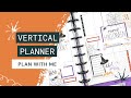 PLAN WITH ME // Vertical Happy Planner // CWM Stickers + HP Seasonal Sticker Book