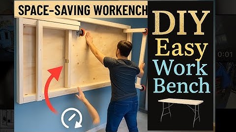 workbench  🧰 How to Build a Simple Folding workbench with table saw and miter saw part 1