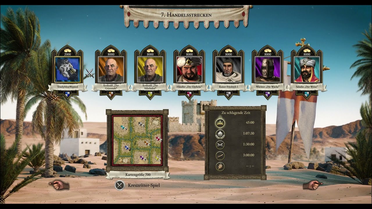 M7: Handelsstrecken - Pfad des Schakal - Sand der Zeit - Stronghold Crusader Definitive Edition