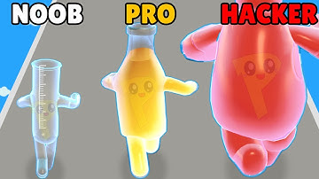 NOOB vs PRO vs HACKER in Color Runner