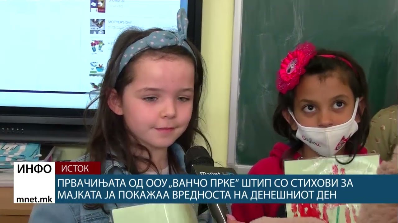 Првачињата од ООУ „Ванчо Прке“ Штип со стихови за мајката ја покажаа вредноста на денешниот ден