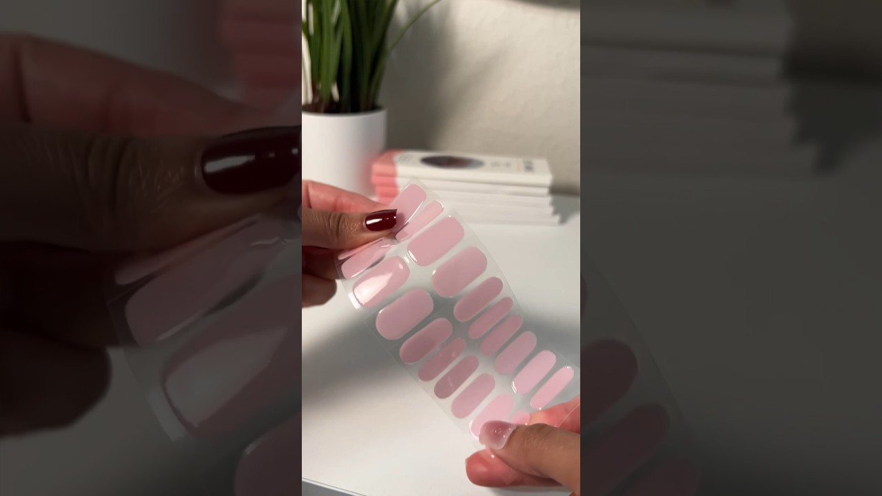 How to use semi cured gel nail strips 