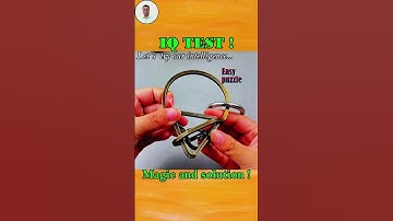 Magical topological puzzle, how to remove the ring - puzzles 28 #puzzle #iq #iqtest #part28 #magic