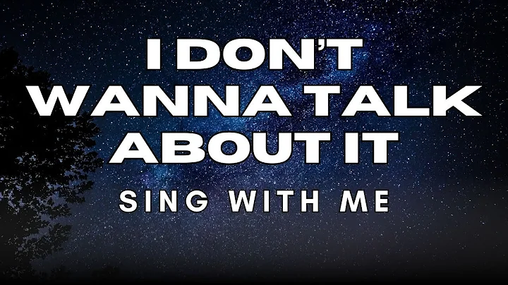 I don't Wanna Talk About It   duet version