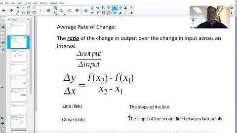 Topic 2.1 - Defining Average and Instantaneous Rates of Change at a Point