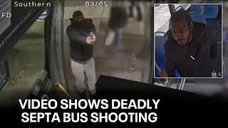 Surveillance video captures fatal shooting after argument on SEPTA bus