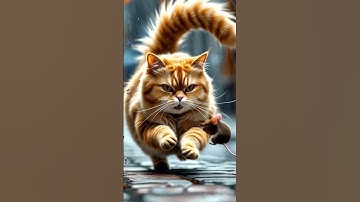 The Great Cheese Chase❤️✨ #peace #catlovers #rat #cute #ai #animation #rain #music #anime