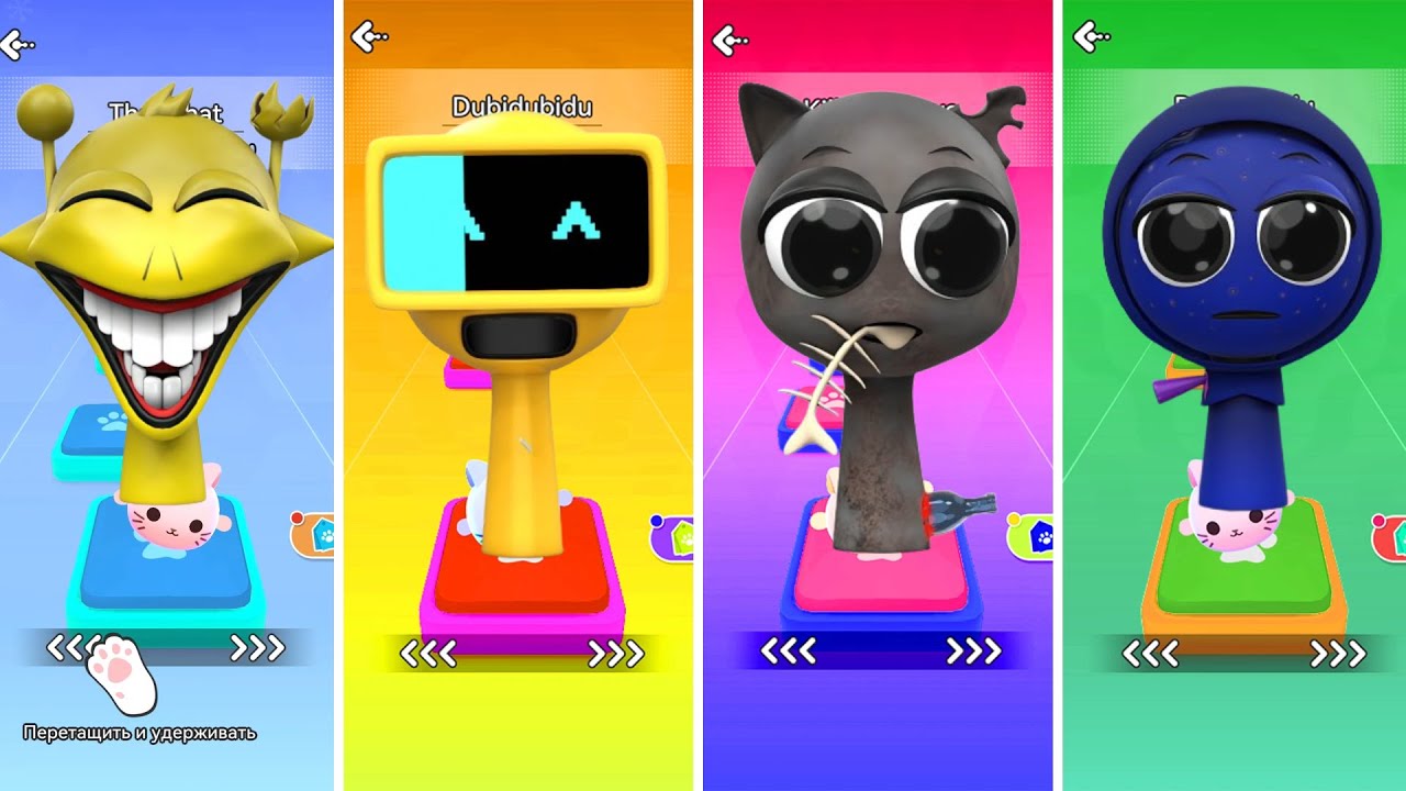 🎄🎅🏼🎁☃️HELP! SPRUNKI incredibox🆘  Tiles Hop EDM Rush!!!