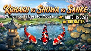 Kohaku vs Showa vs Sanke (Which Koi Is Best for You?)