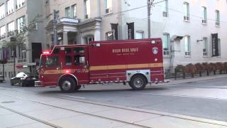 Toronto Fire Fire P332, HR332, & Spare C33 Responding