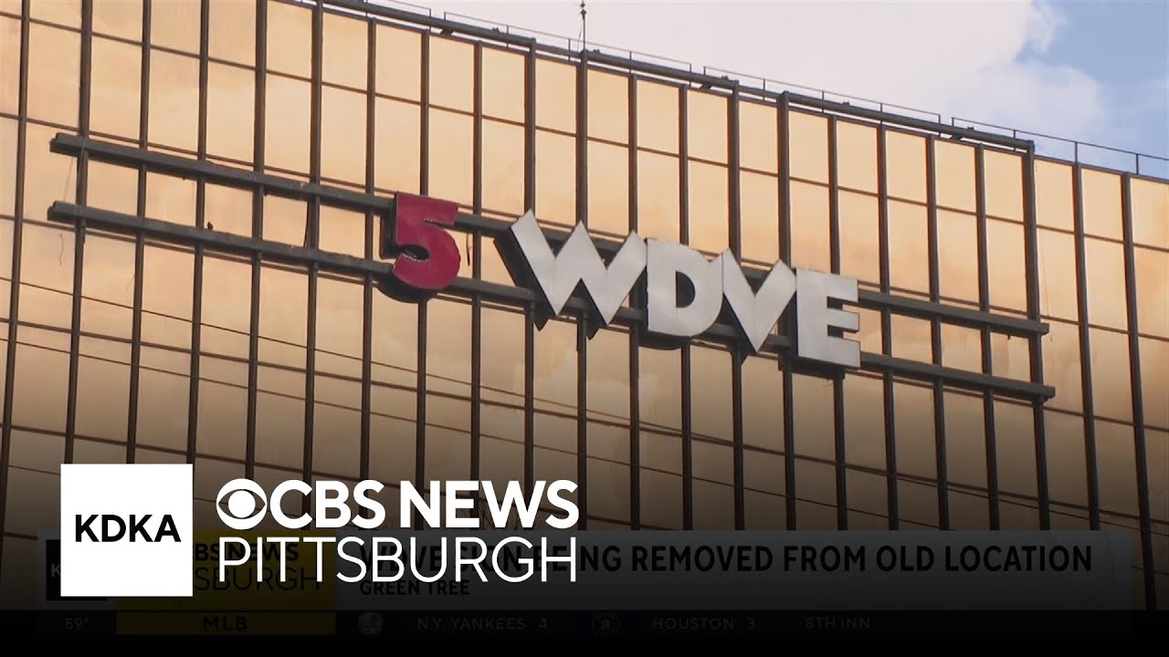 102.5 WDVE sign being removed from Green Tree building