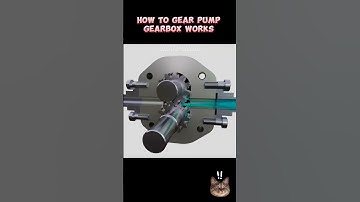 How Gear Pump Gearbox Works ⚙️👀#cad #machine  #engineering #gear #auto  #engine #shorts #fyp