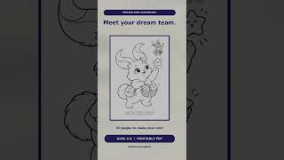 Ultimate Kids Coloring Pages! 30 Cute Dream Creatures To Print & Color 🎨✨ #coloring #easydrawing