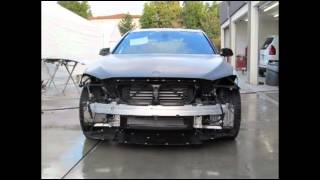 BMW 750 front end collision repair